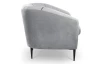 Křeslo Olivio, světle šedá sametová látka