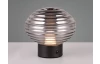 LED stolní lampa nabíjecí Earl 14 cm, kouřové sklo