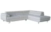Rohová sedací souprava Lotos, světle šedá tkanina, pravý roh