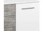 Kombinovaná komoda Siegen, bílý/šedý beton