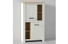 Polovysoká skříňka Elara, dub/bílá