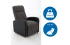Polohovatelné TV křeslo Efem, černé