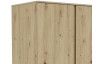 Šatní skříň Carlos, dub artisan, 100 cm