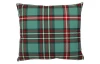 Vánoční povlak na polštář Zelené káro, 45x45 cm