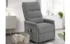 Křeslo s elektrickým polohováním Mirador, šedá látka