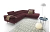 Rohová sedací souprava Lotos, vínově červená látka, pravý roh