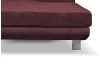 Rohová sedací souprava Lotos, vínově červená látka, pravý roh