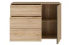 Komoda Arank 118  cm, dub mauvella/černá