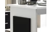 Psací stůl s komodou Manager, bílý/černý
