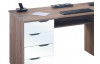 Psací stůl Model 9539, dub truffel/bílý lesk