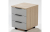Zásuvkový kontejner na kolečkách Home Office, dub sonoma/světle šedá