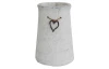 Váza se srdíčkem 20,5 cm, cement