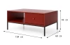 Konferenční stolek Mono, červený
