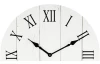 Nástěnné hodiny 60 cm, bílá vintage, MDF