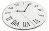 Nástěnné hodiny 60 cm, bílá vintage, MDF