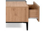 Konferenční stolek se zásuvkou Nola, dub artisan/černá