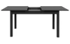 Rozkládací jídelní stůl Coburg 137x80 cm, antracitový