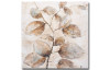 Ručně malovaný obraz Podzimní větev 80x80 cm, hnědá olejomalba