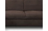 Rohová sedací souprava Brico, tmavě hnědá látka, levý roh