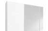 Šatní skříň Siegen, 226 cm, bílý/šedý beton