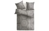 Povlečení Casa, mikroflanel, šedé/hnědé ornamenty