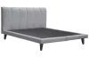 Postel Spring 180x200 cm, světle šedá látka, bez matrace