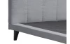 Postel Spring 180x200 cm, světle šedá látka, bez matrace