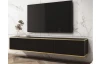 Závěsná TV skříňka Orfeo, 175 cm, černá/zlatá