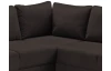 Sedací souprava Chivas, tvar pravé U, temně hnědá látka