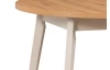 Kulatý jídelní stůl Norveg 100 cm, dub artisan/béžový kašmír