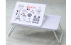 Polohovatelný přenosný stolek Laptop, motiv Paris