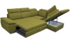 Rohová sedací souprava Aldon, zelená tkanina, pravý roh