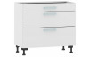 Dolní kuchyňská zásuvková skříňka One ES903Z, bílý lesk, šířka 90 cm