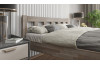 Manželská postel Tema 180x200 cm, šedý buk