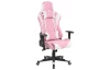 Kancelářské křeslo Lima, růžová/bílá ekokůže