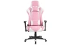 Kancelářské křeslo Lima, růžová/bílá ekokůže