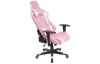 Kancelářské křeslo Lima, růžová/bílá ekokůže