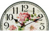 Nástěnné hodiny Květiny 30 cm, MDF