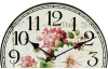 Nástěnné hodiny Květiny 30 cm, MDF