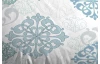 Povlečení bavlněný satén, modro-šedé ornamenty