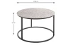 Kulatý konferenční stolek Gaxa, stříbrný