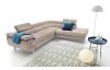 Rohová sedací souprava Lotos, béžová látka, pravý roh