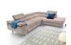 Rohová sedací souprava Lotos, béžová látka, pravý roh