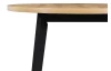 Kulatý jídelní stůl Norveg 100 cm, dub artisan/černý