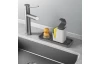Organizér/odkapávač ke dřezu Tidy-Mat 23x9 cm, šedý