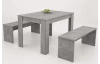 Jídelní set Doris G, imitace šedý beton