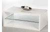 Konferenční stolek Curve, bílý lesk