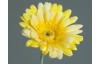Umělá květina Gerbera 56 cm, žlutá