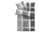Povlečení Cross check, bavlna renforcé, šedé