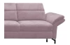 Rohová sedací souprava Colby, růžová látka, levý roh